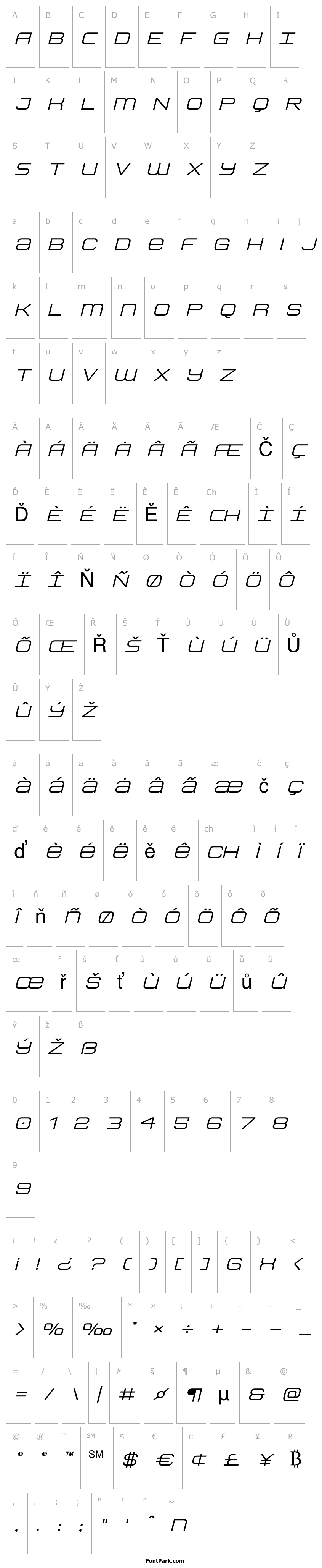 Přehled Head Human Bold ExpandedItal