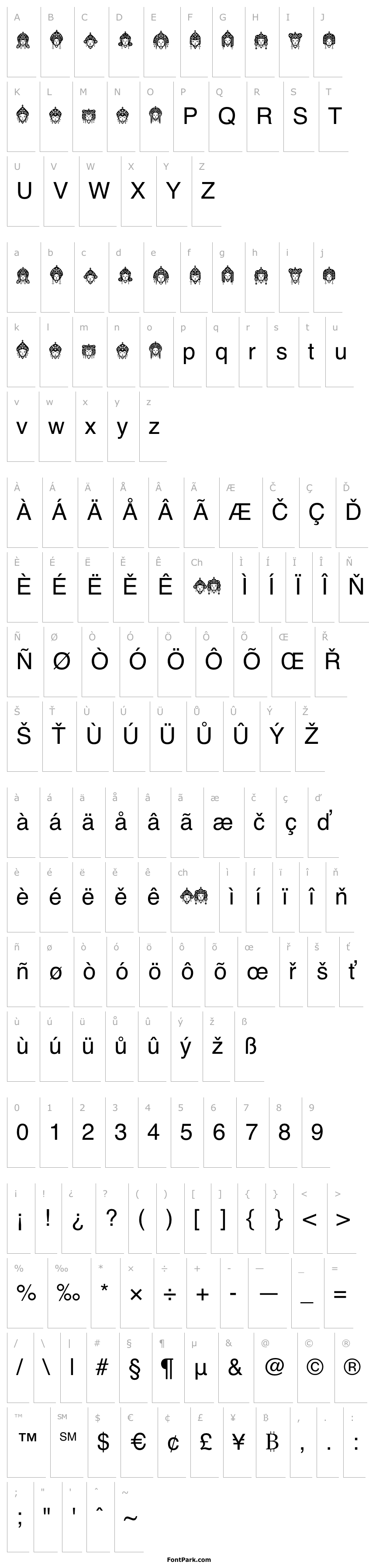 Head of Idol Regular Font | FontPark.com