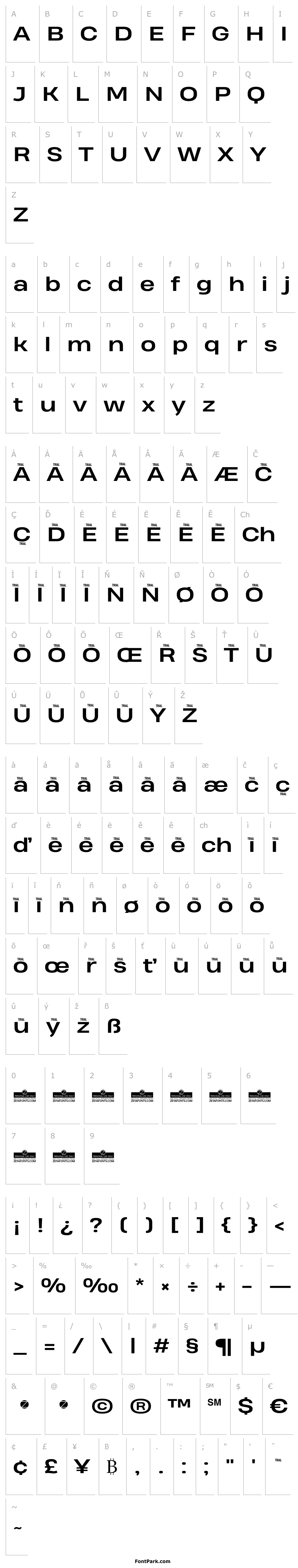 Přehled Heading Pro Wide Trial Bold