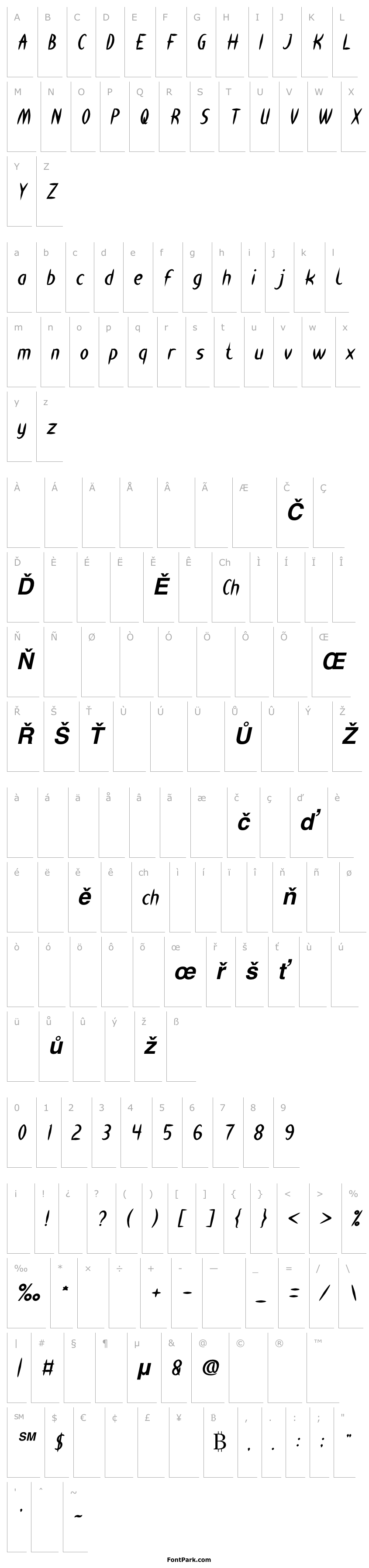 Přehled HEART SHAPED Bold Italic