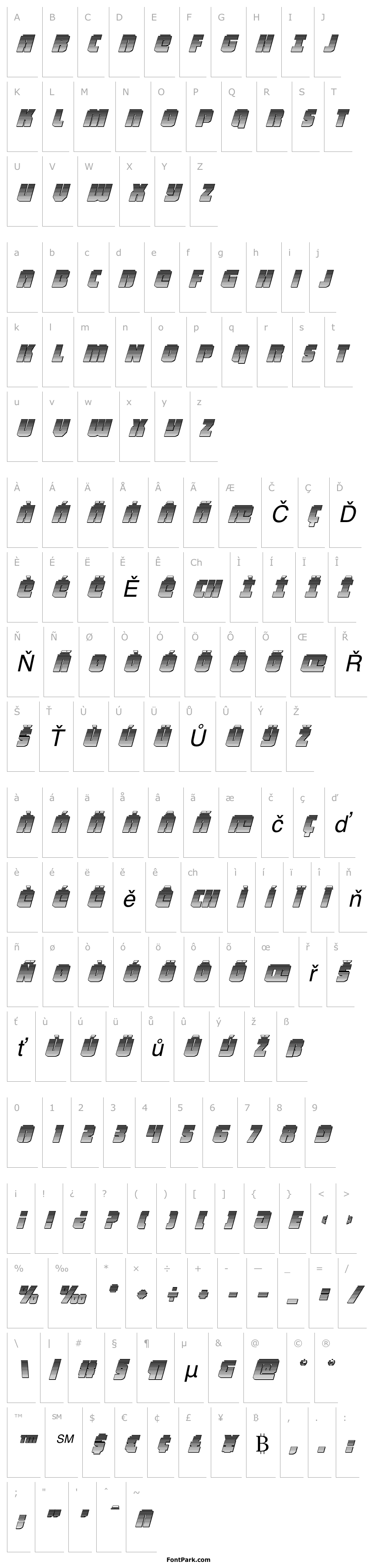 Overview Heavy Falcon Chrome Italic