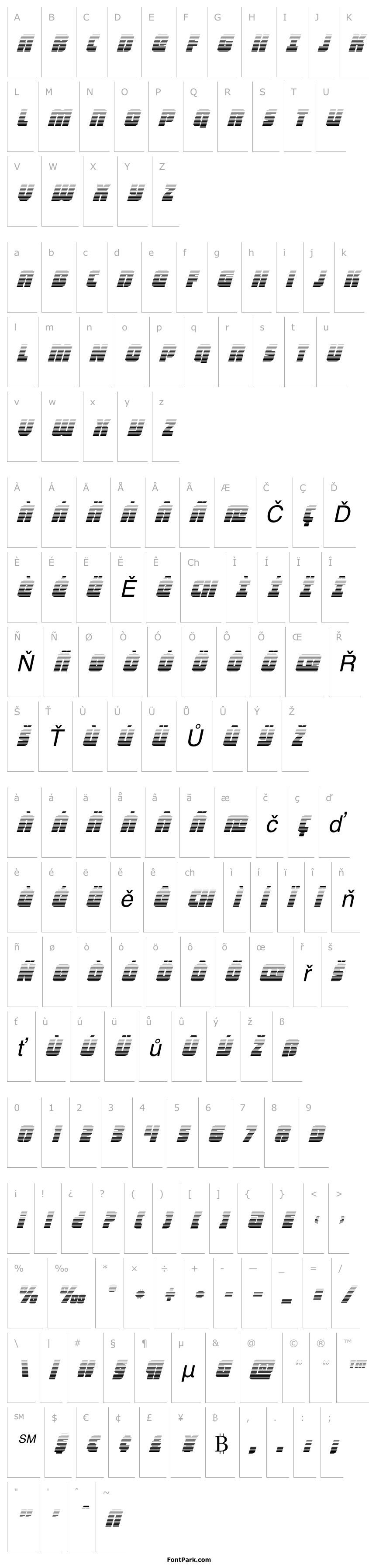 Overview Heavy Falcon Gradient Italic