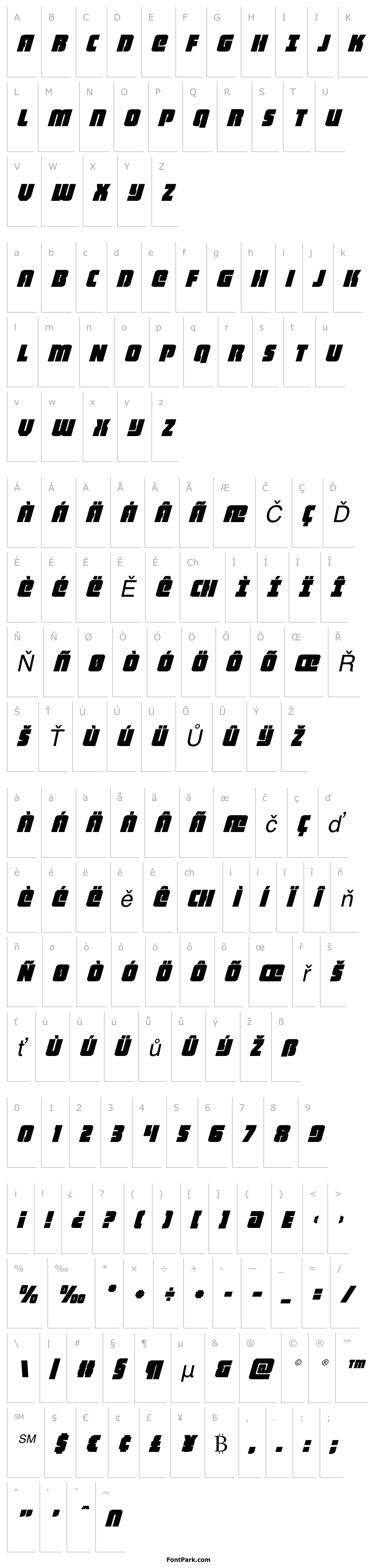 Overview Heavy Falcon Italic