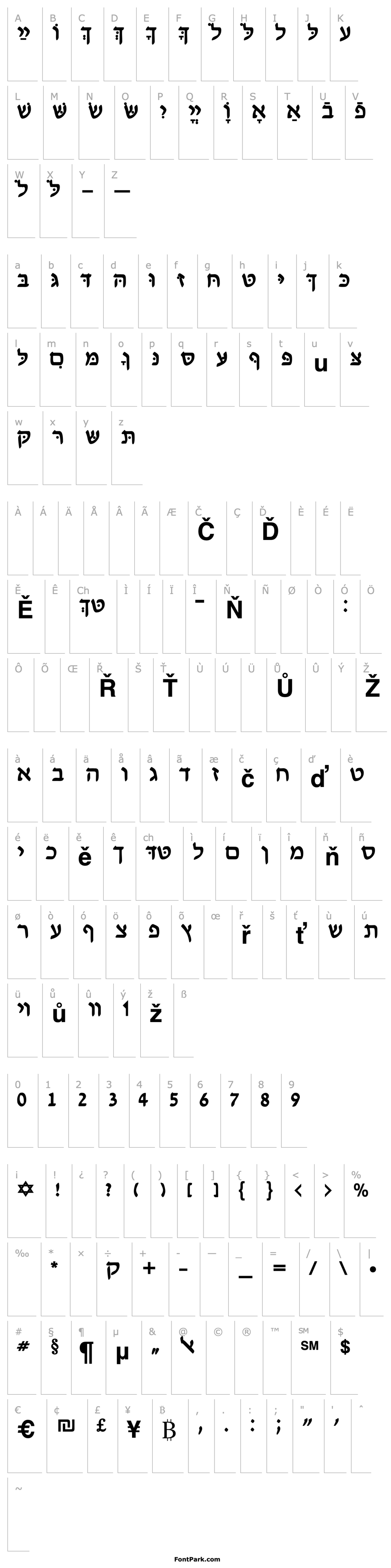 Overview HebrewDavidSSK Bold