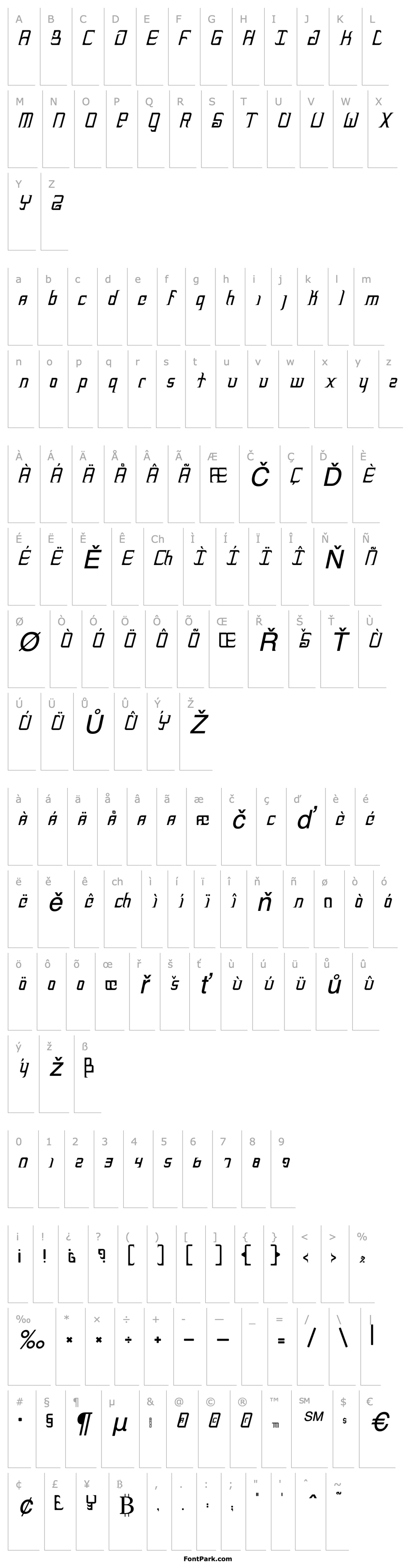 Overview Heckler-RegularItalic