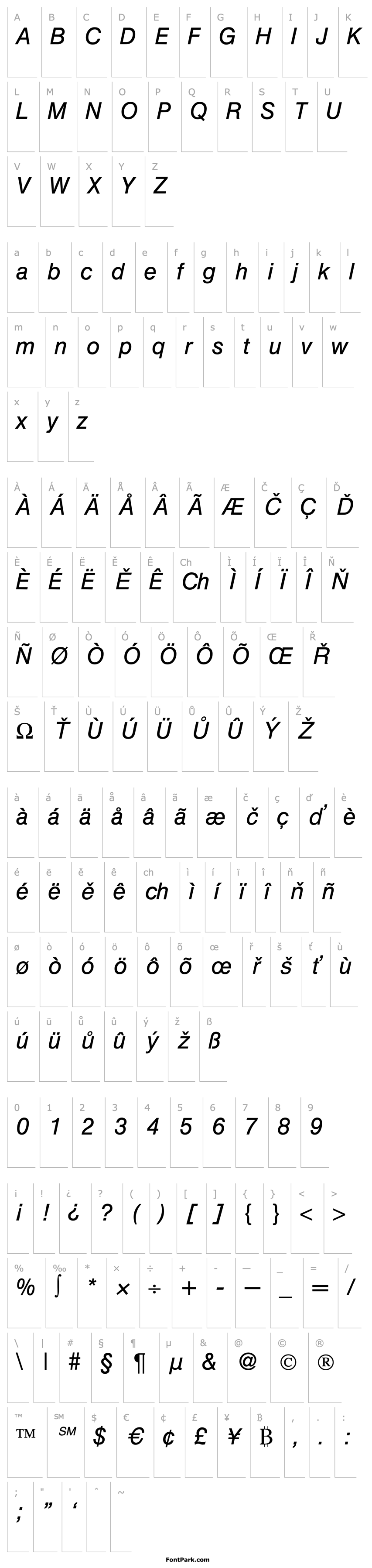 Overview Hegel-RegularItalic