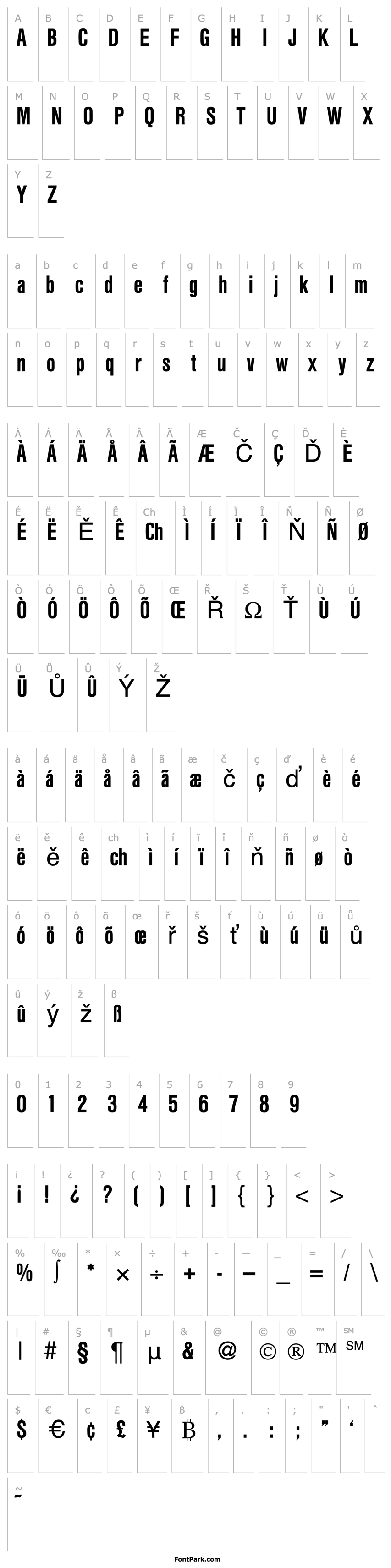 Overview HegelCondMedium-Regular