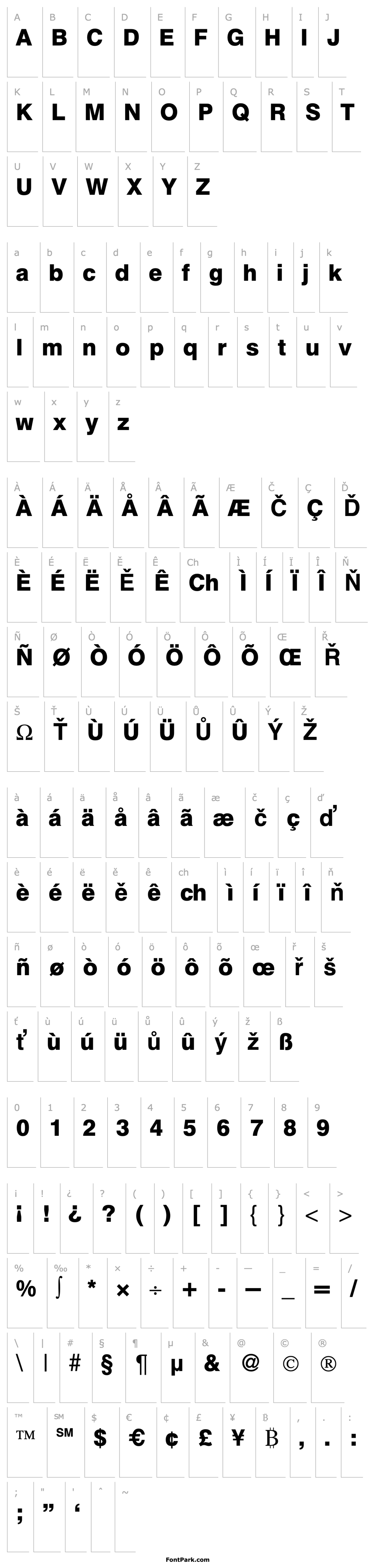 Overview HegelDemi-Regular