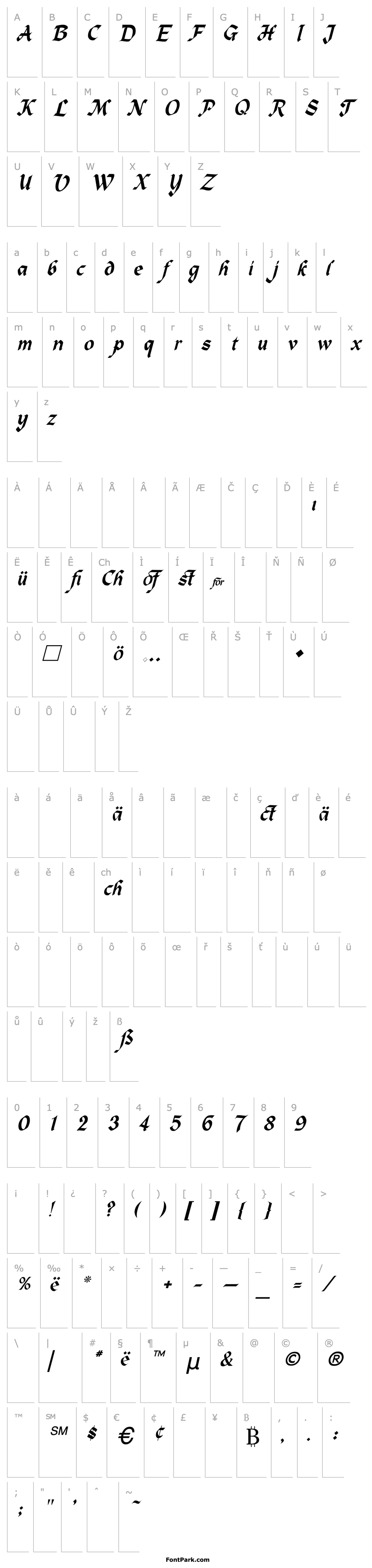 Overview Heidelbe-Normal Italic