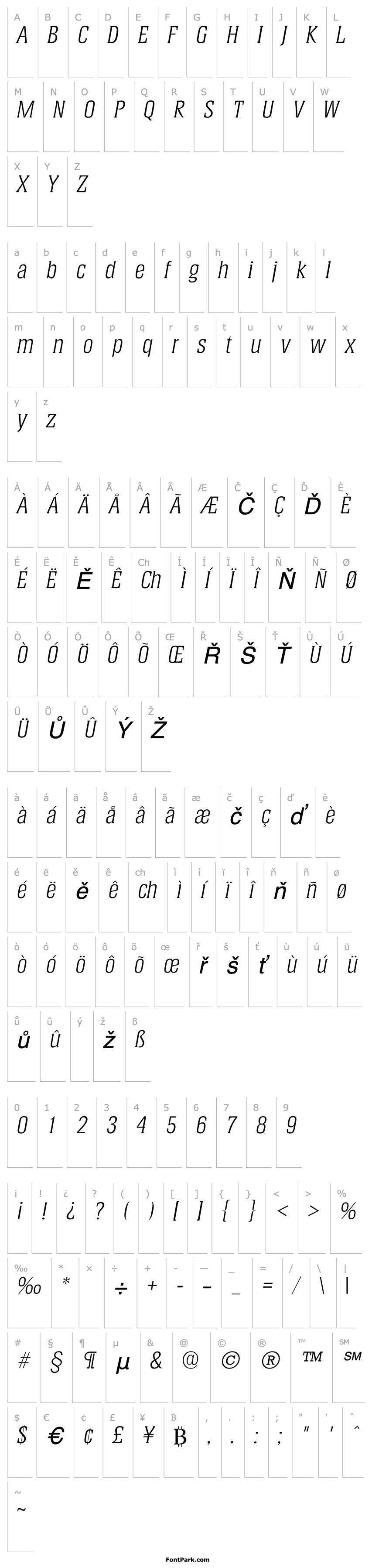 Overview Helium Light SF Italic