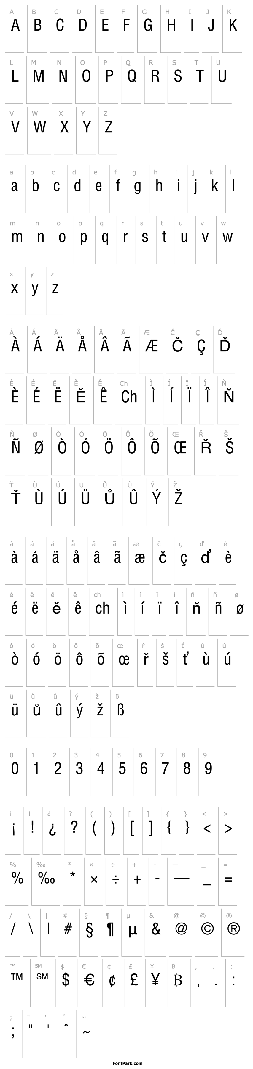 Overview HelvCondensed-Normal