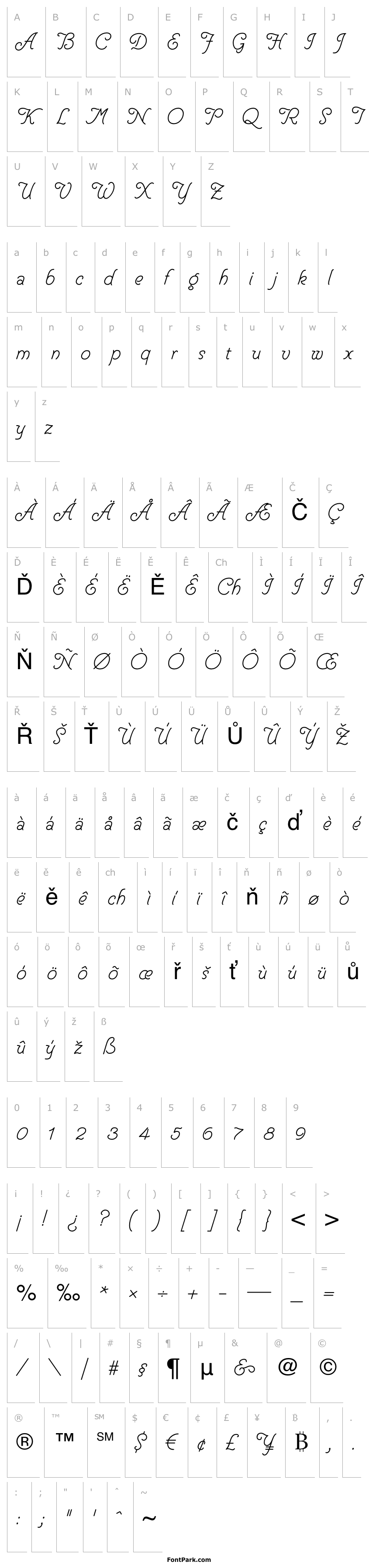 Overview Helve Cursive