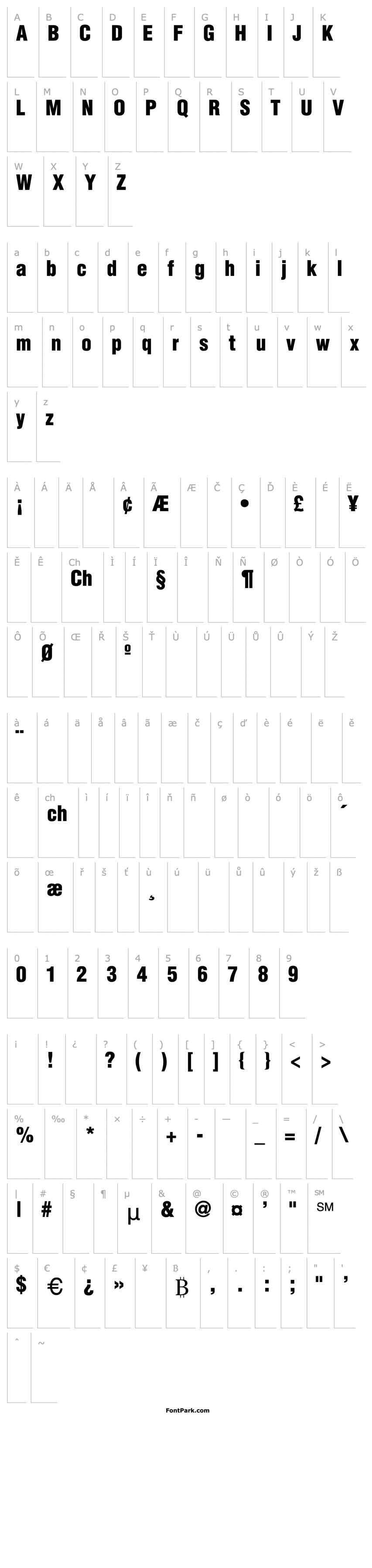 Overview Helvetica-Condensed-Black-Se