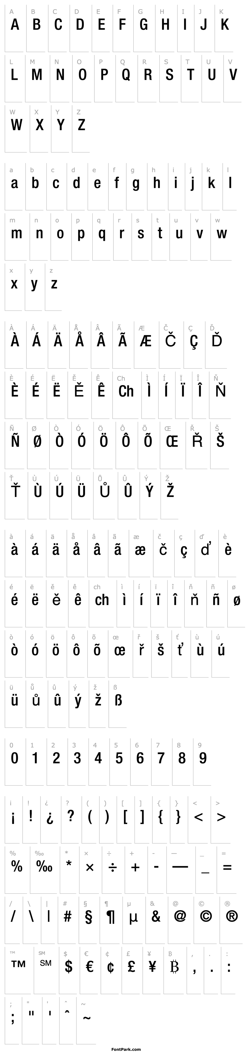 Overview Helvetica LT 67 Medium Condensed