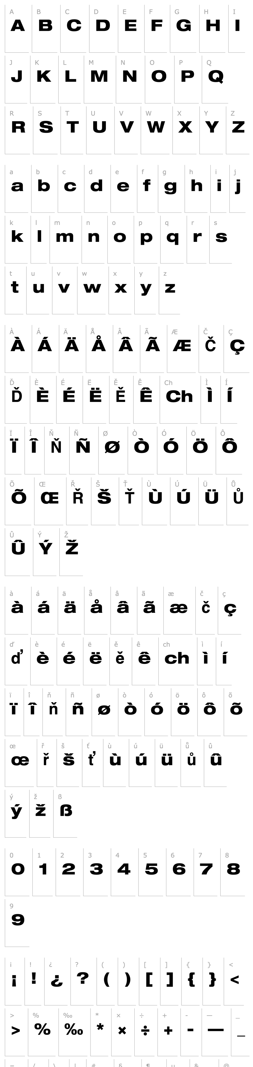 Overview Helvetica LT 83 Heavy Extended