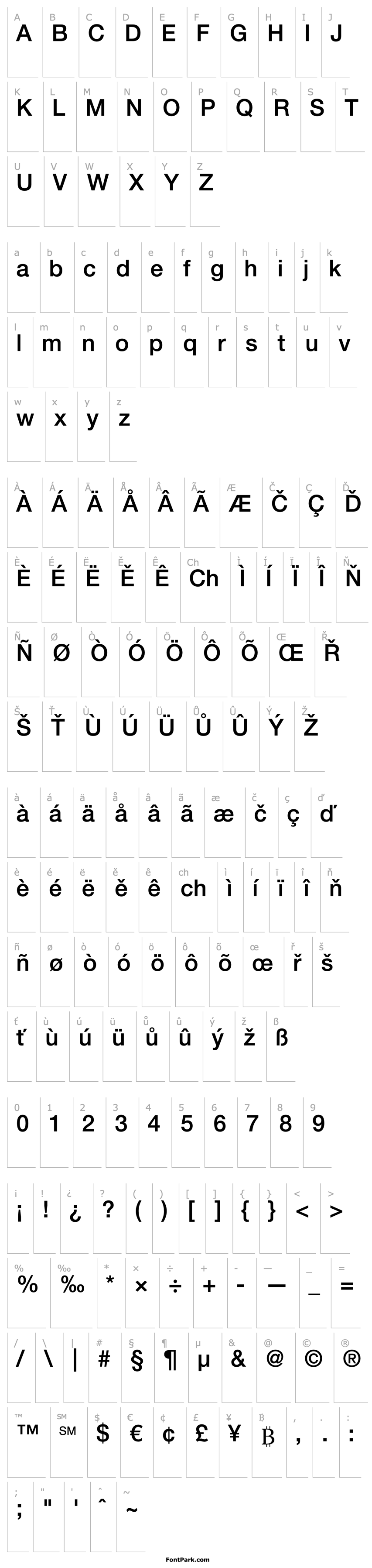 Přehled Helvetica Neue LT Com 65 Medium