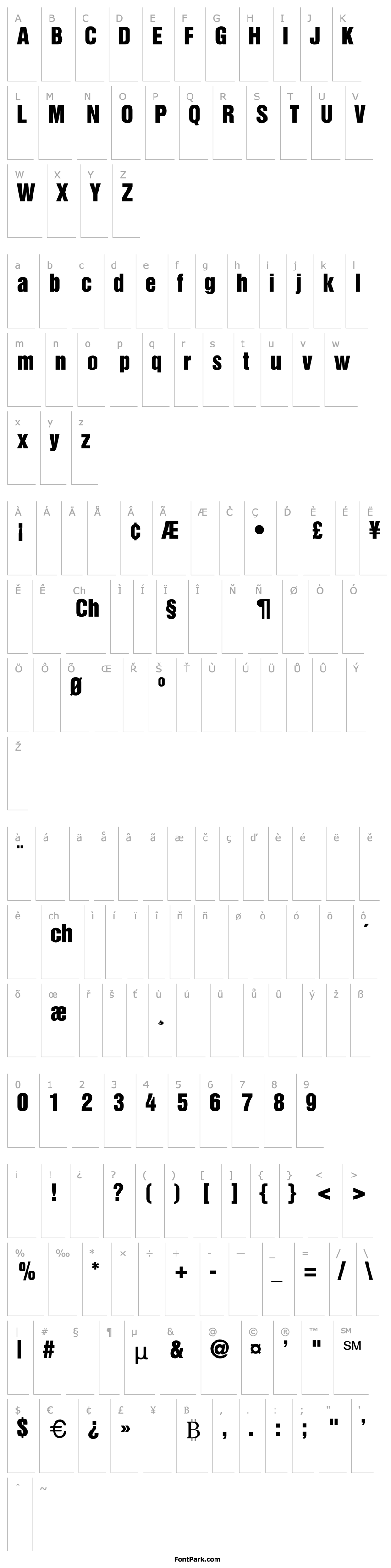 Overview Helvetica-Roman-SemiB