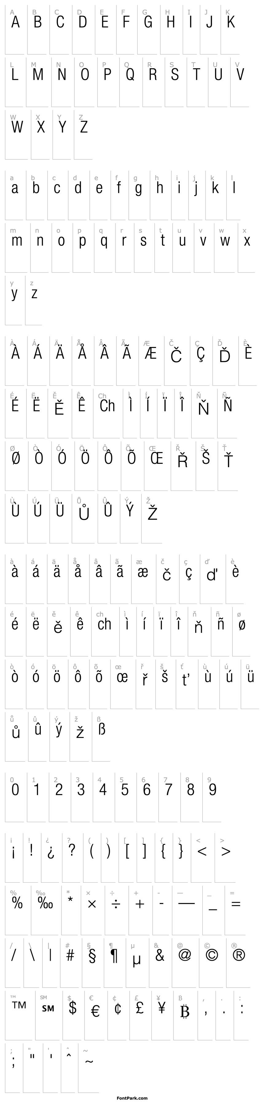 Overview Helvetica47-CondensedLight