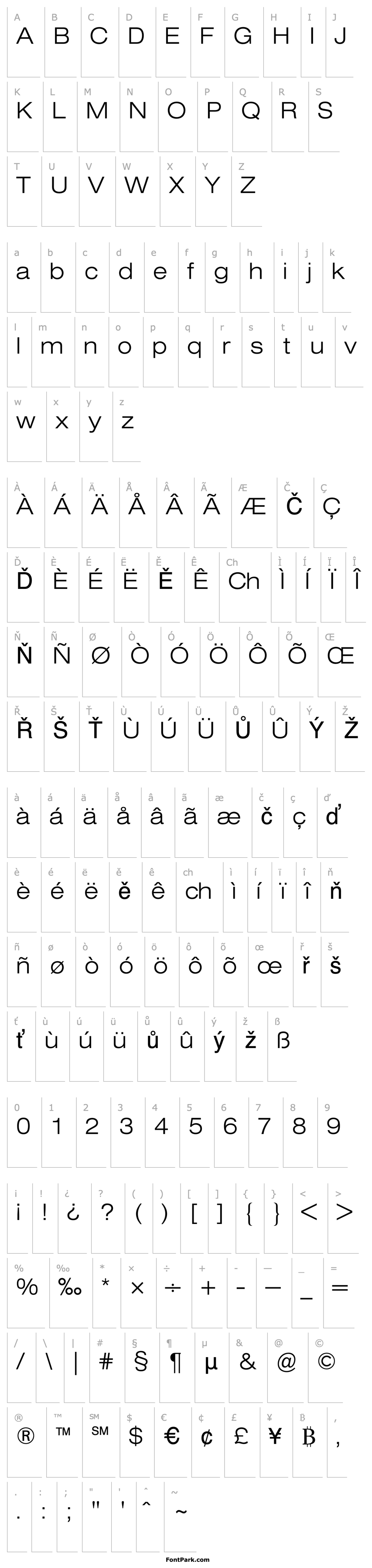 Overview HelveticaExtendedBQ-ExtraLight