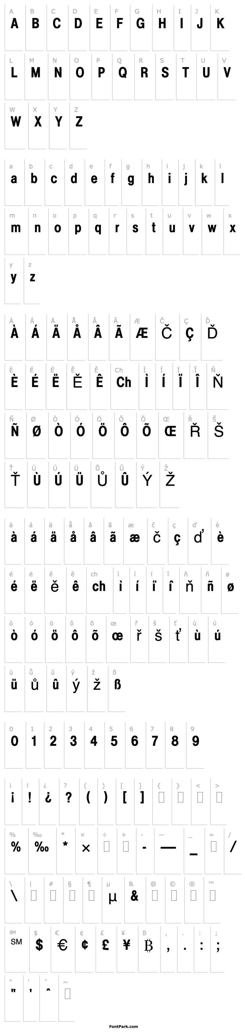 Overview HelveticaMediumCondensedPlain