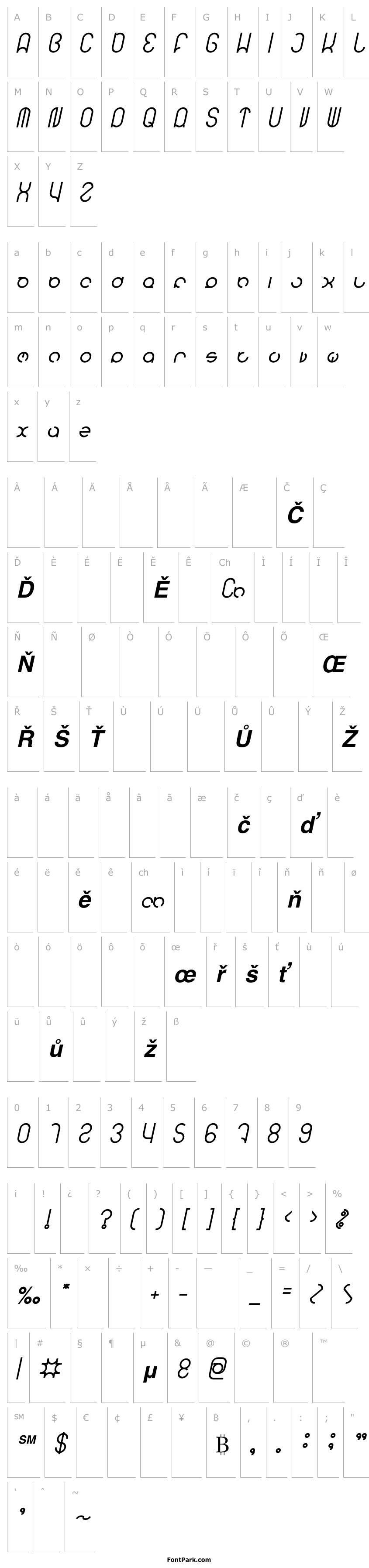 Přehled HENDERSON Bold Italic