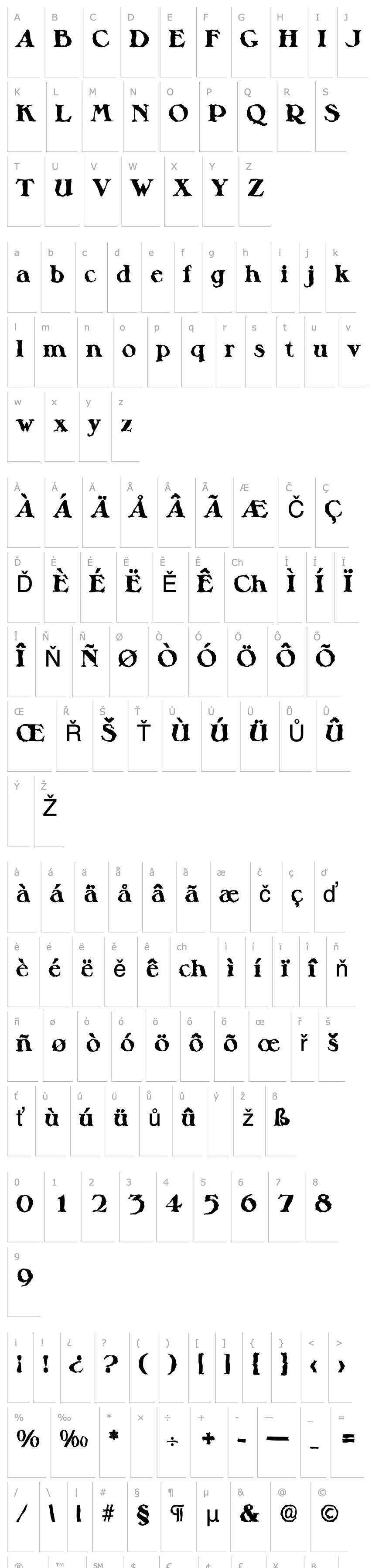 Overview HenryBeckerRandom-ExtraBold-Regular