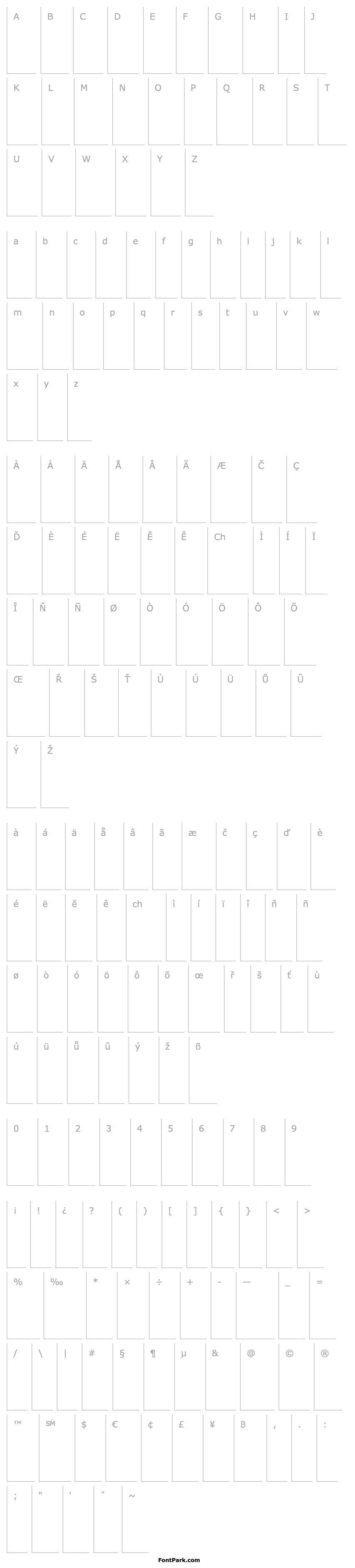 Overview HessOldStyleExtraBold