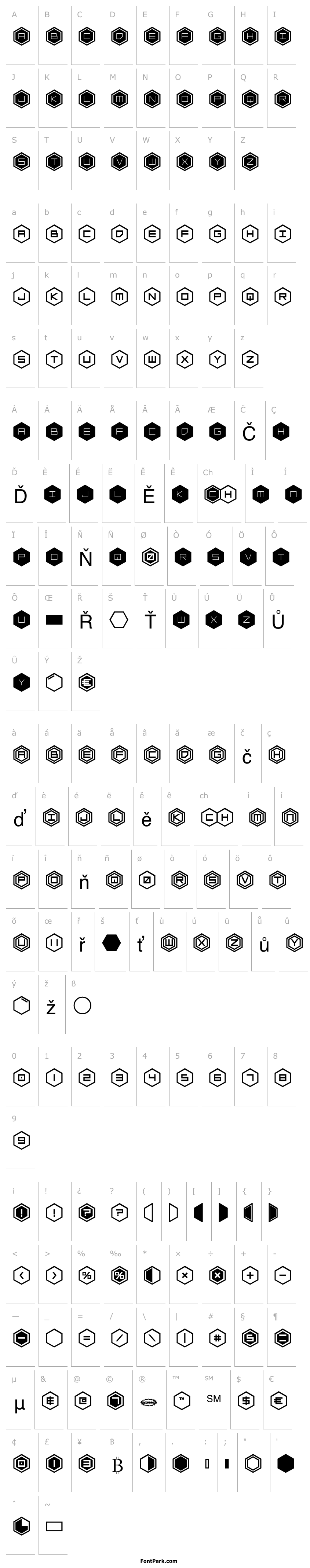Overview HEX:gon Bold