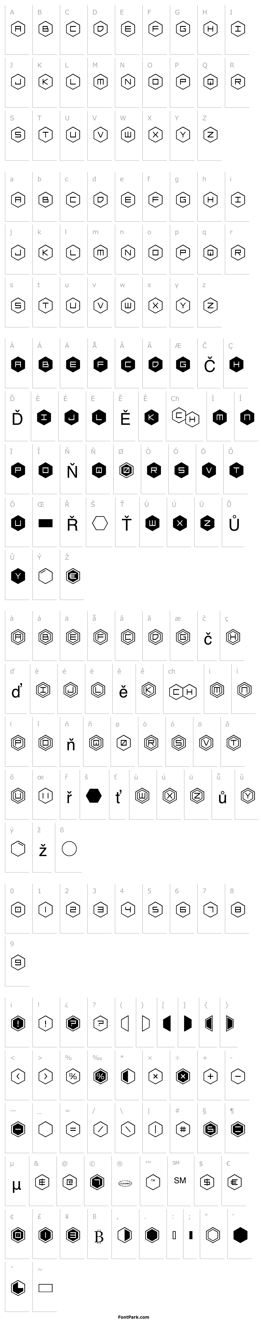 Přehled HEX:gon Staggered