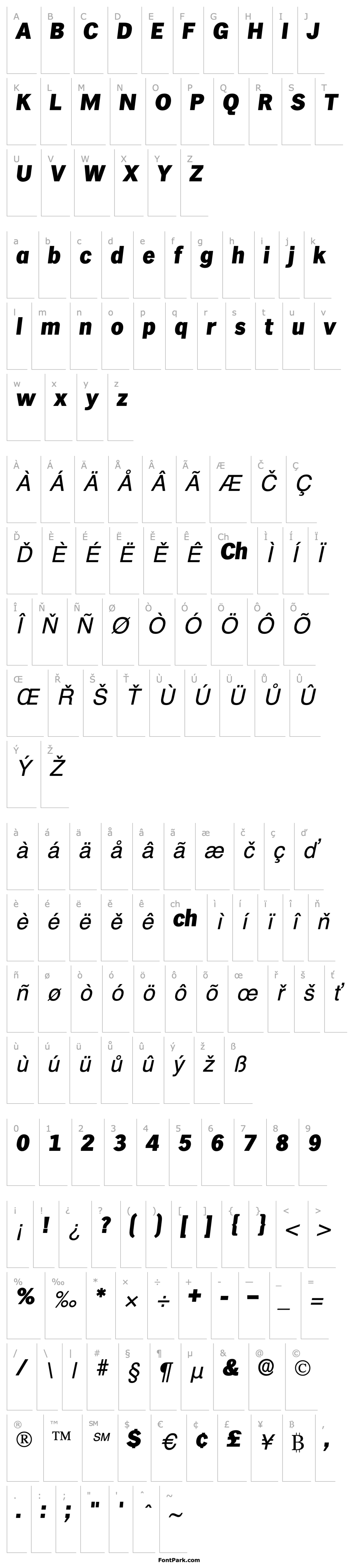 Overview Hiero Display SSi Italic