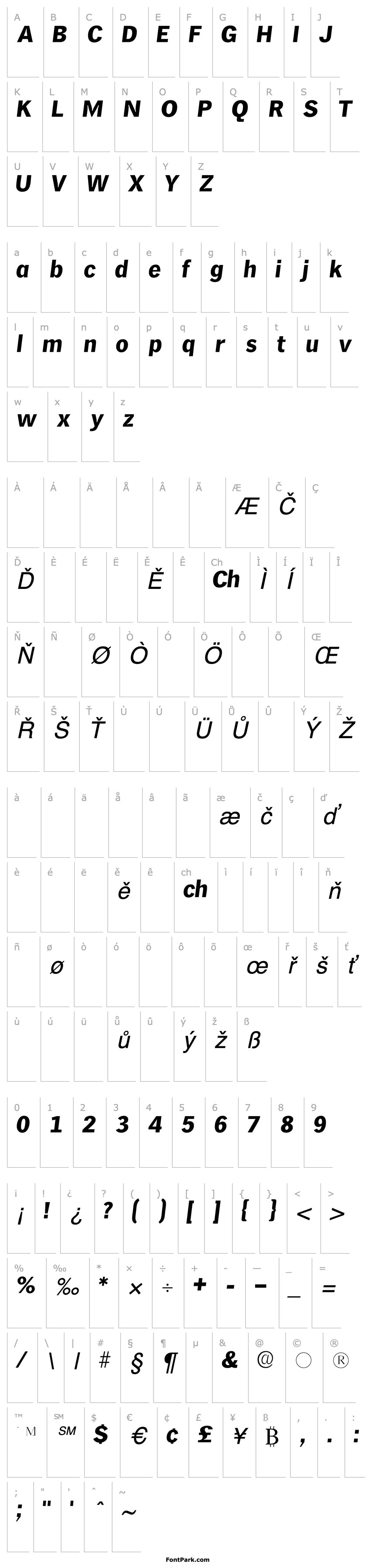 Overview HieroSSK Italic