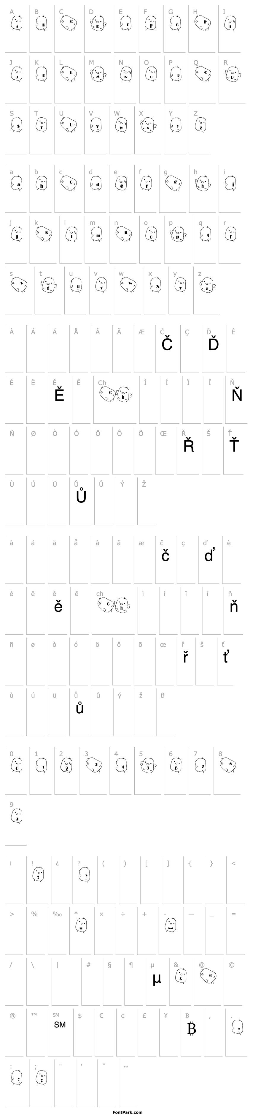 Overview hiyo Font