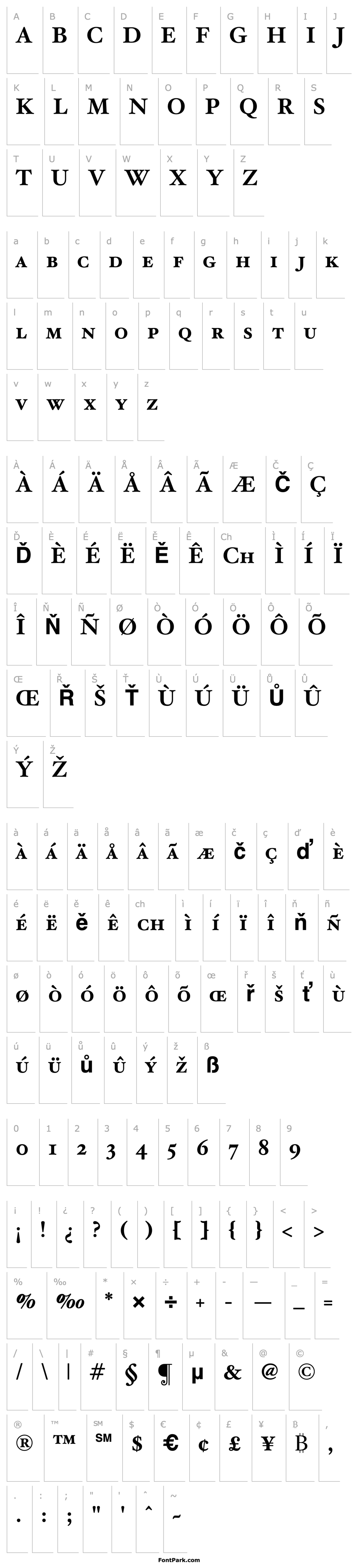 Overview HoeflerText-Bold-SmallCaps