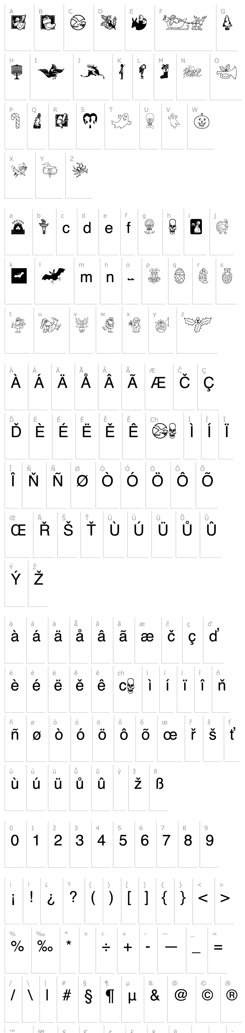 Overview Holiday Symbols