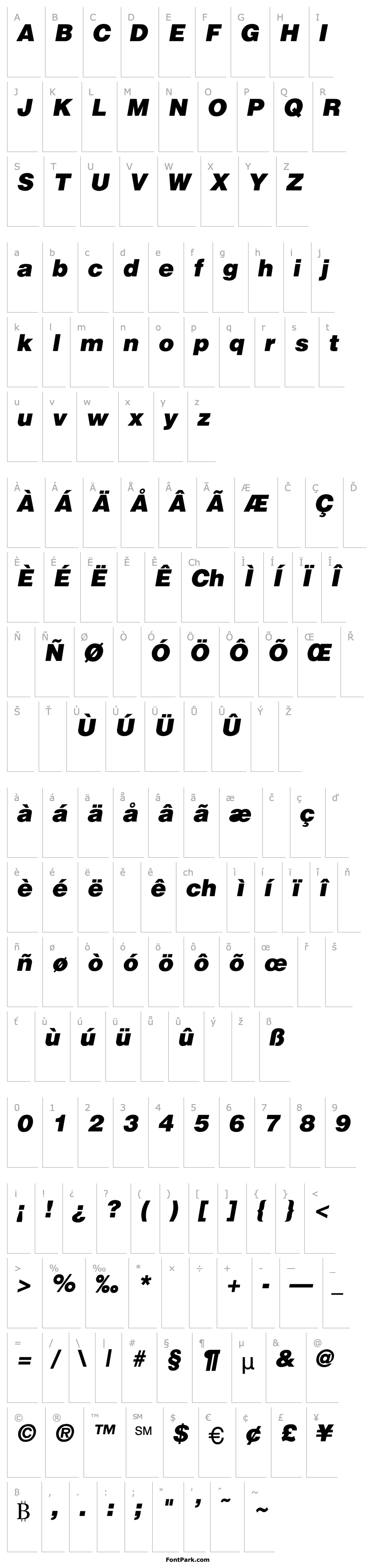 Overview Holland WIDE Italic