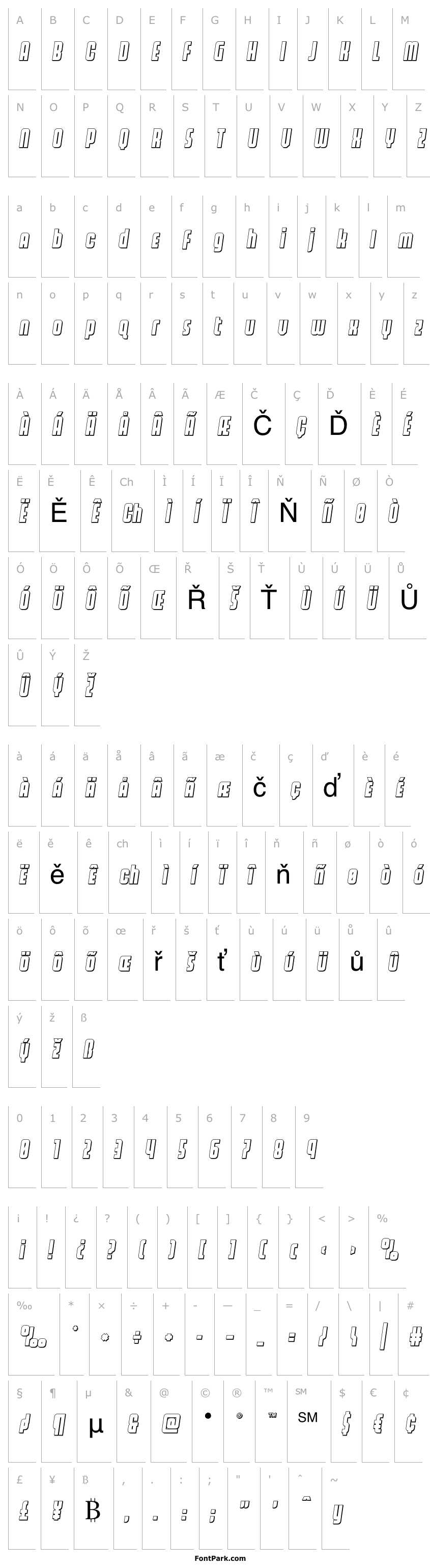 Přehled Homelander 3D Semi-Italic