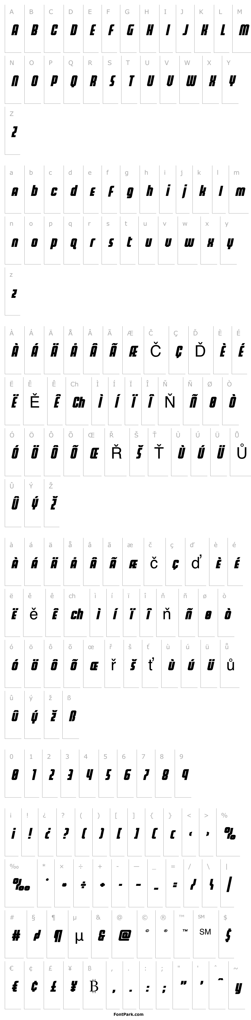 Overview Homelander Expanded Italic