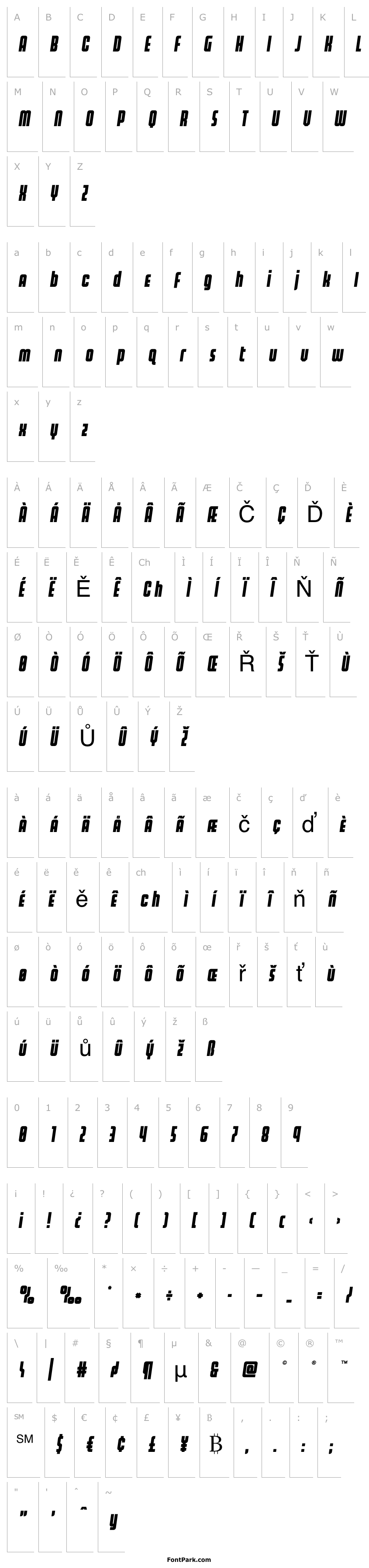 Přehled Homelander Title Semi-Italic