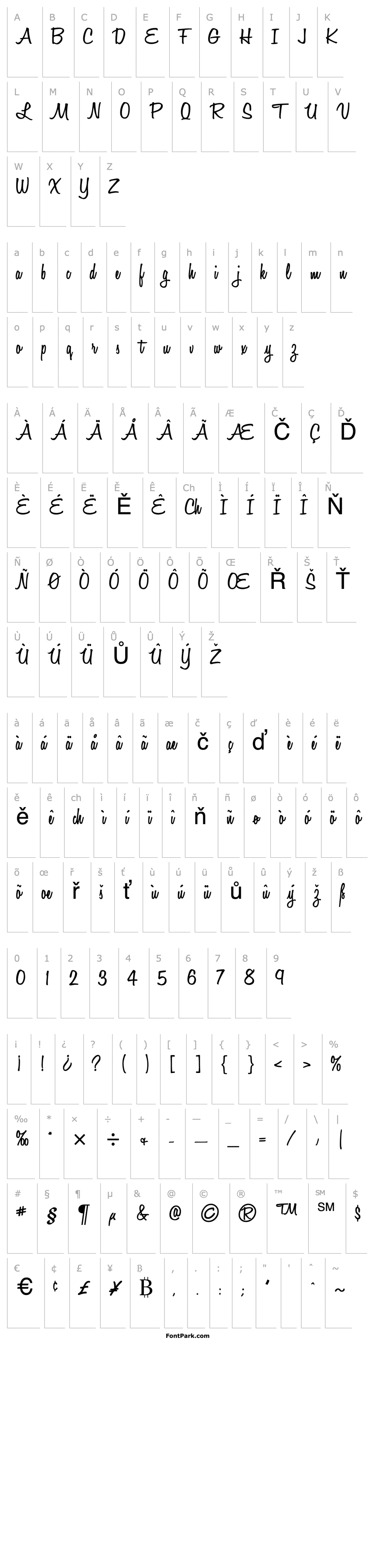 Přehled HoneyScript SemiBold