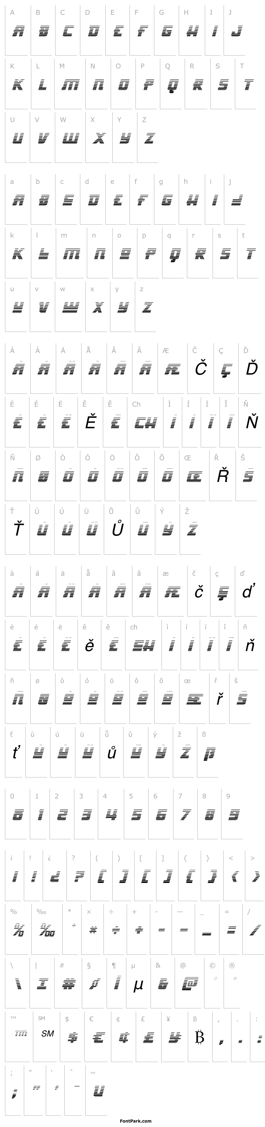 Přehled Hong Kong Hustle Gradient Italic