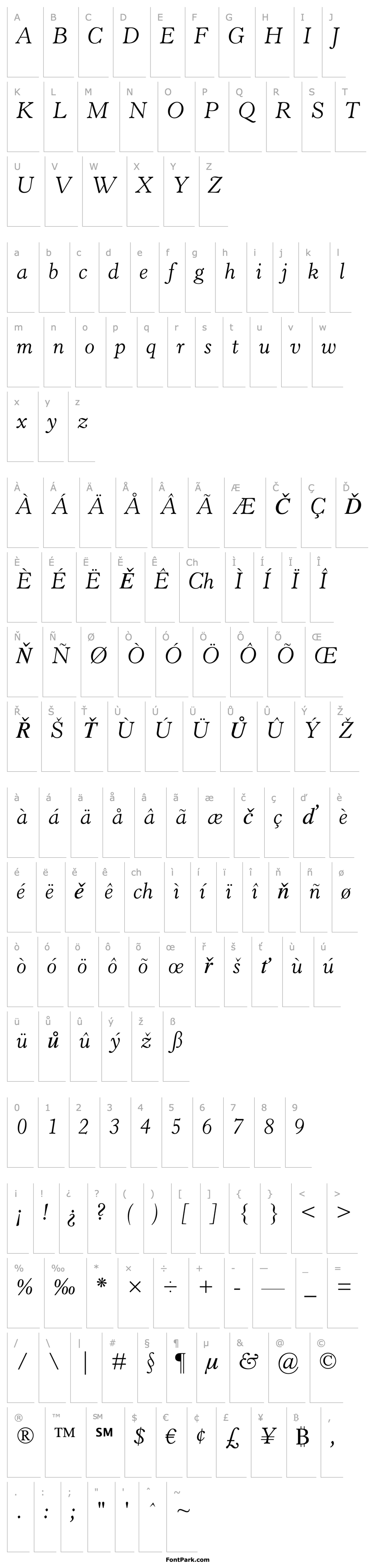 Overview Horley OS MT Light Italic