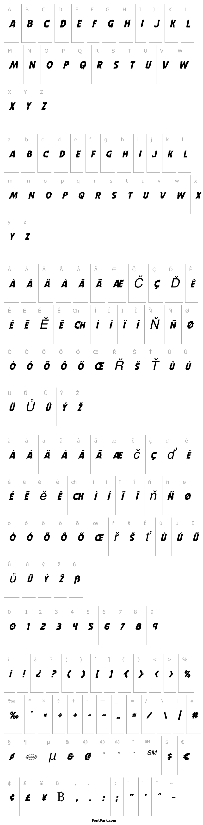 Přehled Horroween Italic