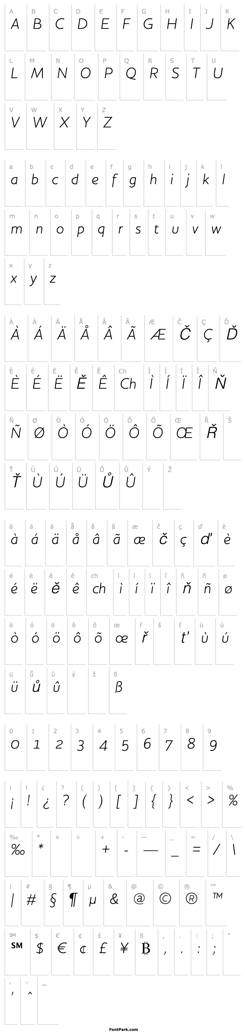 Overview HouschkaAltLightItalic