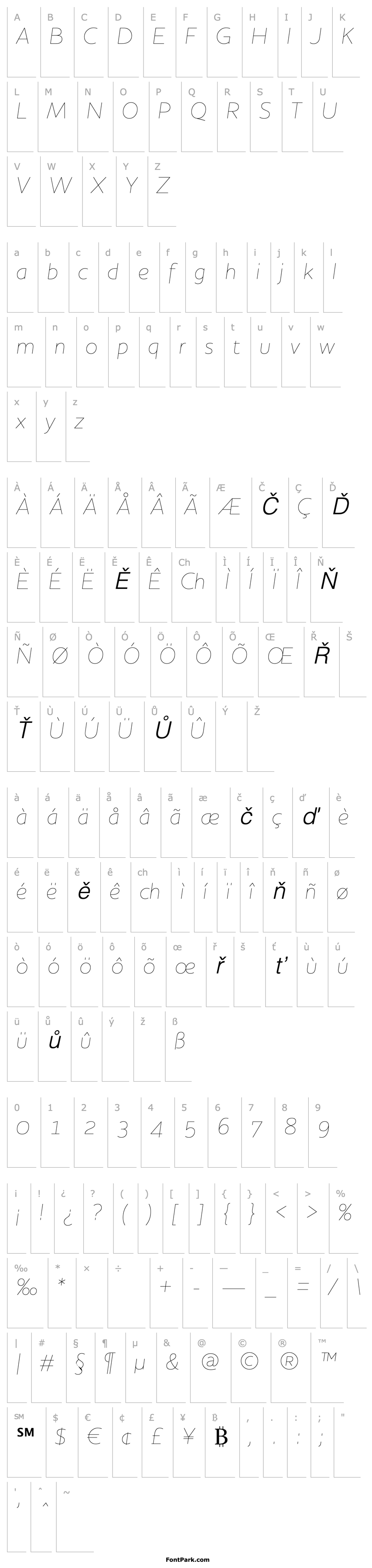 Přehled HouschkaAltThinItalic