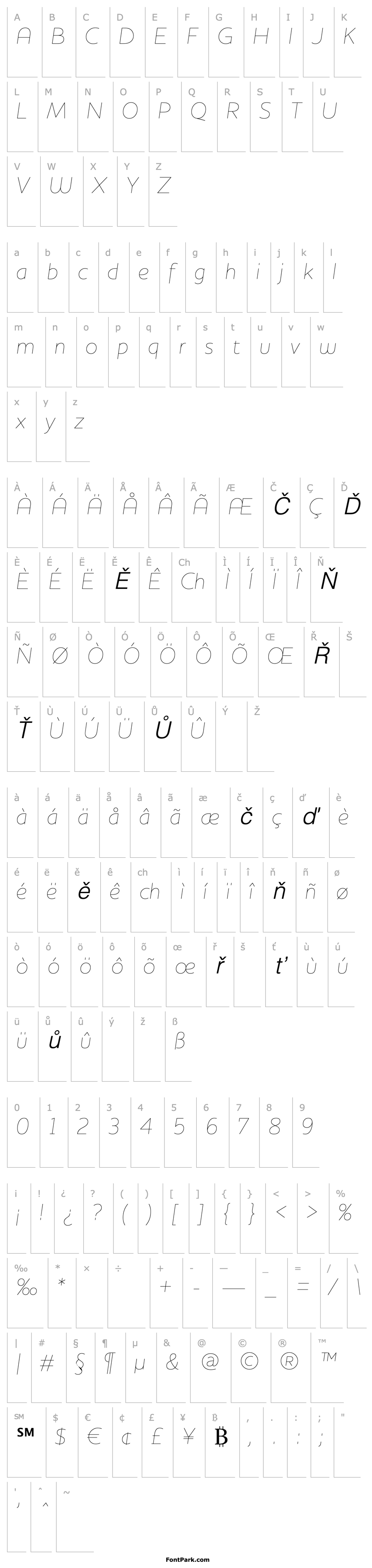 Overview HouschkaThinItalic