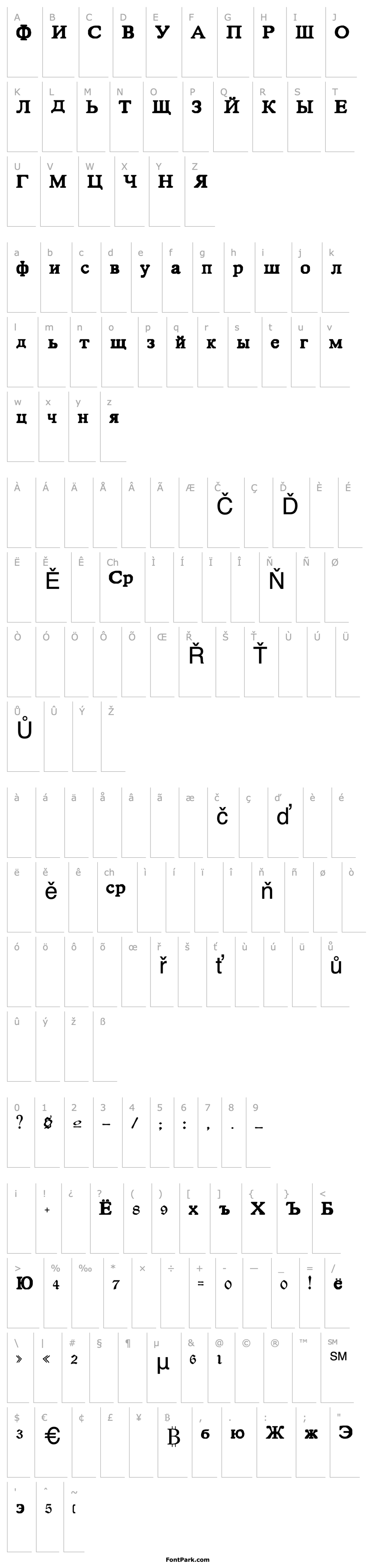 Overview HTE Basic Cyrillic Normal