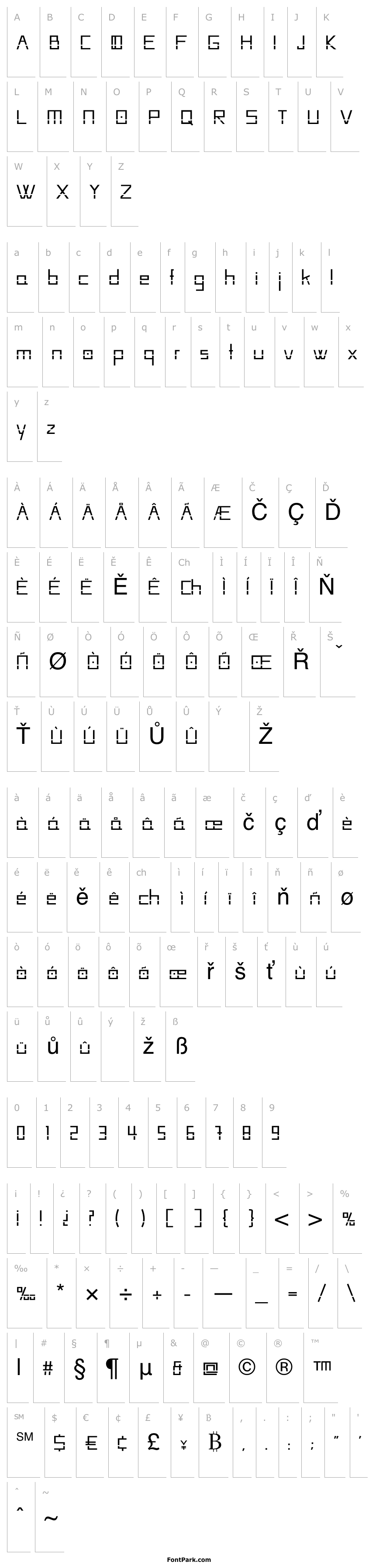 Přehled HUECO-Regular