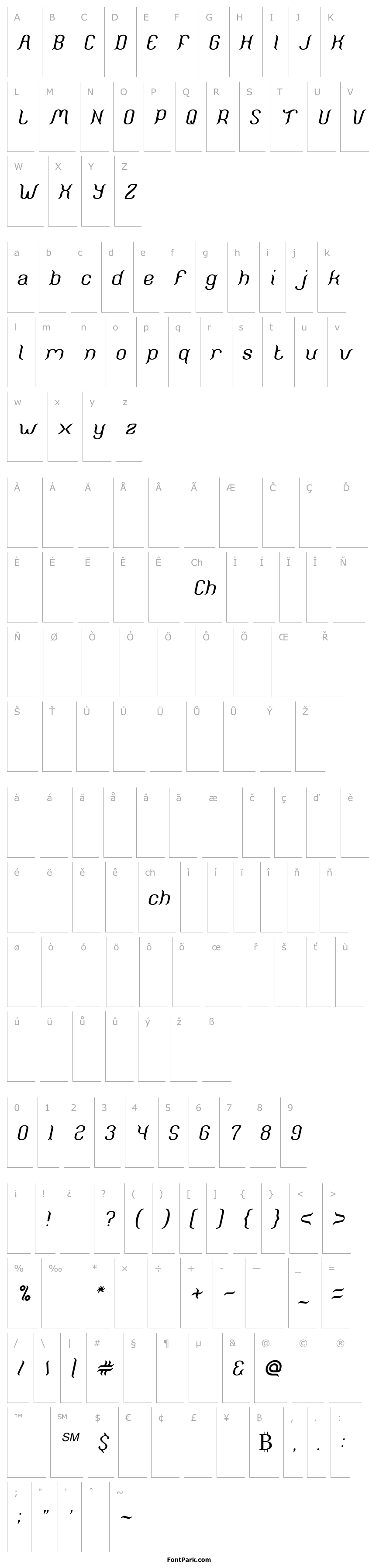 Přehled Humaira Aruna Jasmine Italic
