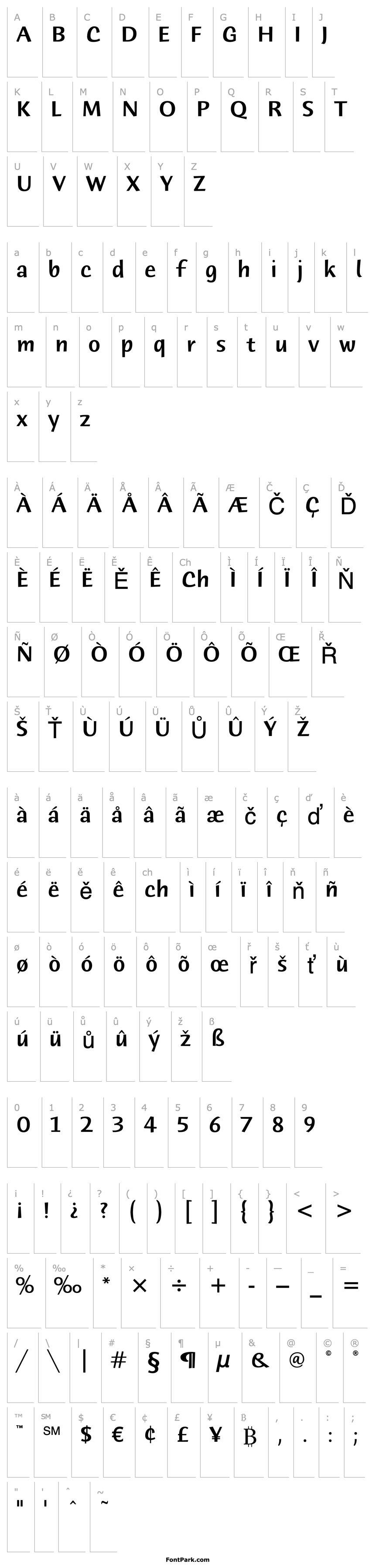 Overview Humana Sans ITC Medium