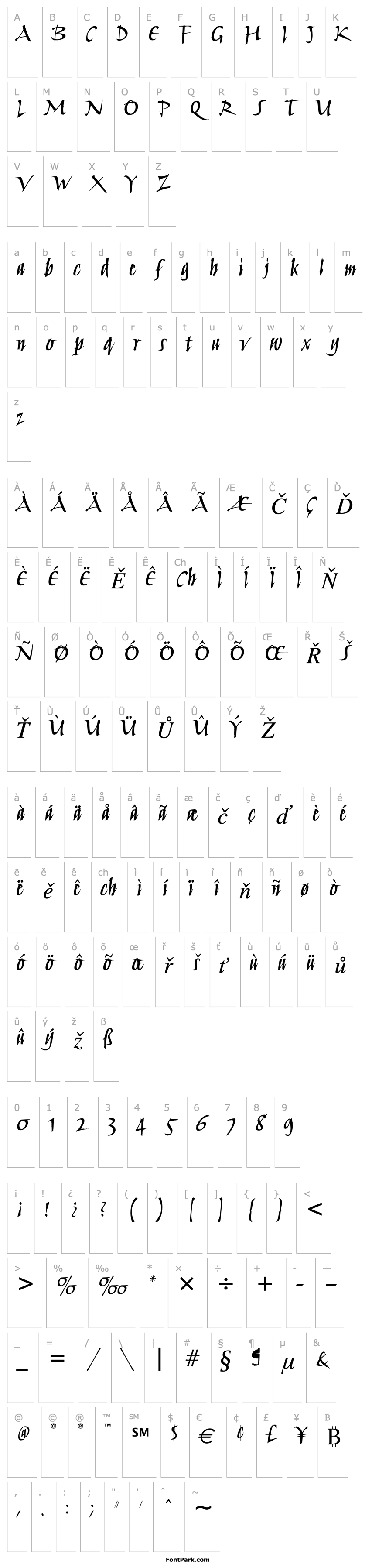 Přehled Humana Script ITC Medium